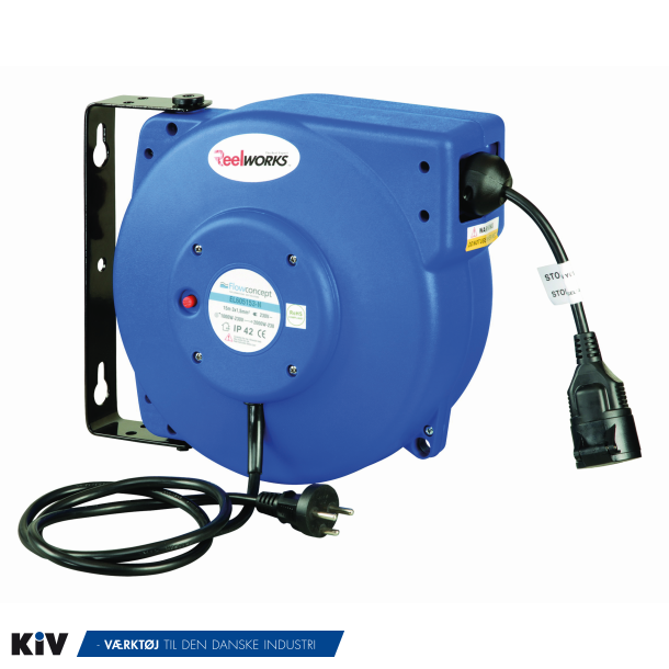 Kabelopruller 230V 3x1,5mm 2000W 15 meter 