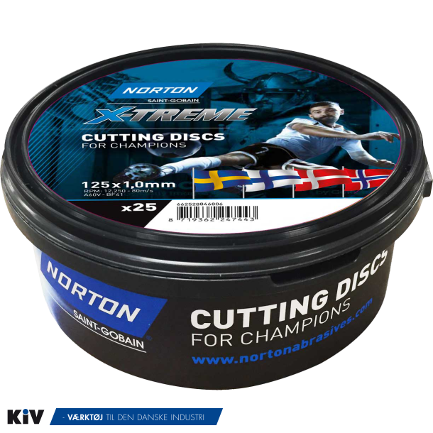 Norton Skreskive 125x1,0x22,2 X-Treme Life Plan