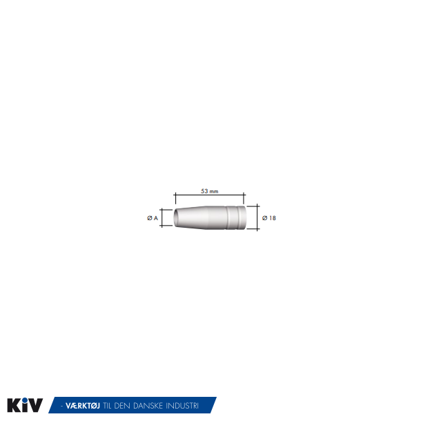 Gasmundstykke standard 12 MXL150/180/200