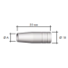 Gasmundstykke standard Ø12 MXL150/180/200