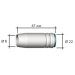 Gasmundstykke standard Ø15 MXL270/271