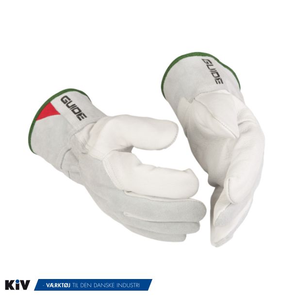 Guide 960 Kraftig Arbejdshandske okseskind Med spaltoverh�nd