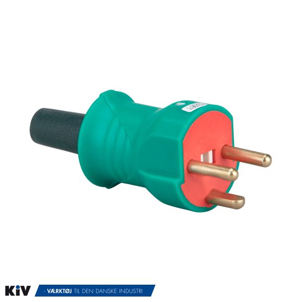 Hanstik RD/GRN 230V Slagfast Med jord rund