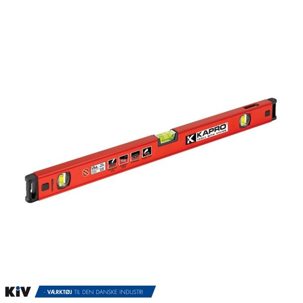 Kapro vaterpas 200cm Genesis Med 3 Akryl Libeller &amp; Magneter 