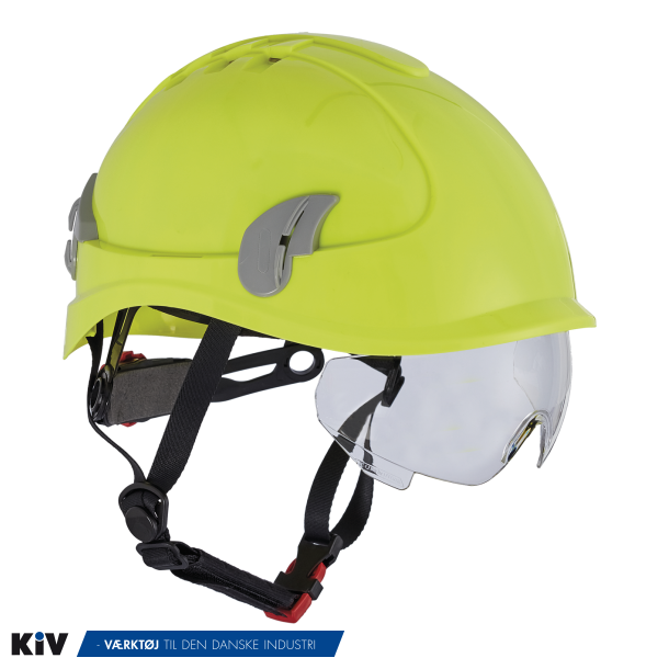 Alpinworker klatrehjelm med brille Hi-viz Gul