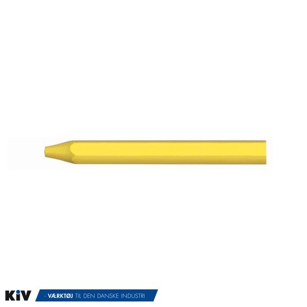 Mrkekridt 120 mm uden label GUL Hex. 12 mm pk.  12 stk.