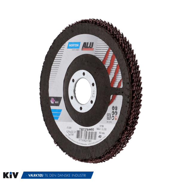 Norton Lamelrondel 125x22 K40 SPECIAL FOR ALU Tilbud