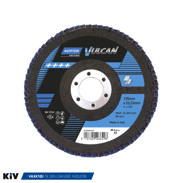 Norton Lamelrondel 125x22 K40 Vulcan R842