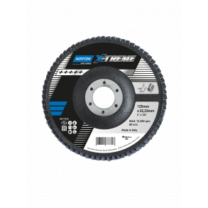 Norton Lamelrondel 125x22 K40 X-Treme X860 konveks 