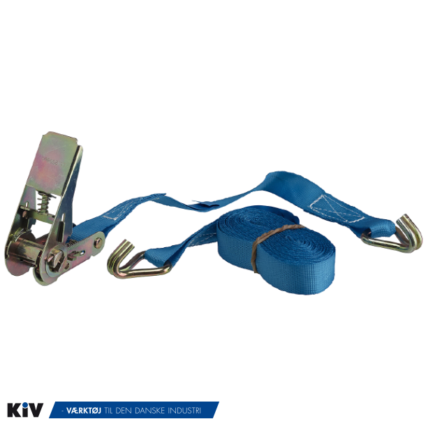 Lastspnder 25x5000mm 250kg. Med krog