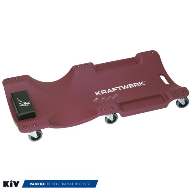 Kraftwerk liggebrt 3991 Med nakkepude &amp; 6 hjul 475x1005mm lav model