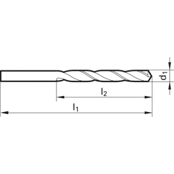 Walter Spiralbor DA110 1,0mm HSS TiNTIP DIN338