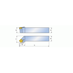 Walter Stlholder PSSNR2525M12 25x25mm 150mm