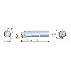 TaeguTec udborestl S25T PTFNR16 25x300mm