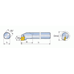 TaeguTec udborestl S32T PCLNR12 32x300mm