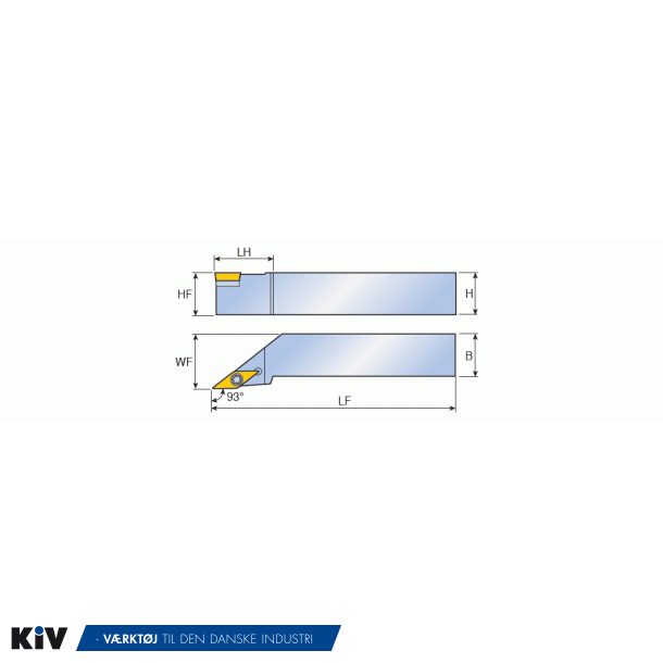 Walter stlholder SVJBR2525M16 25x25mm 150mm