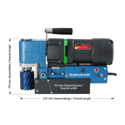 Karnasch Magnetboremaskine KALP45 BlueMag 230V 1100W 12-45mm Weldon 19mm, 