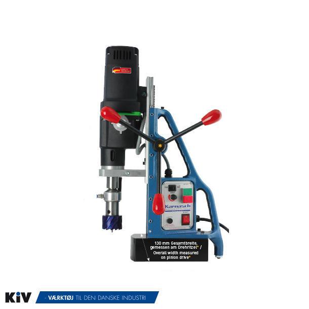 Karnasch Magnetboremaskine KATV100 Blue-Mag 230V h/v lb variabel hastighed 1800W 12-100mm MK3