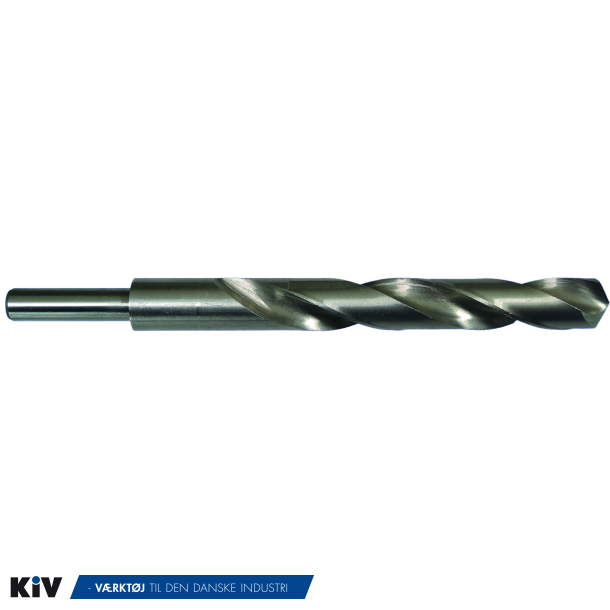 PTG Neddrejet Slebet Bor HSS 17,0mm 13mm Skaft