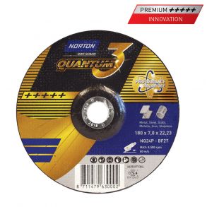Norton Skrubskive 125x7,0x22,2 Quantum 3 Comfort NQ24N T27 Keramisk 
