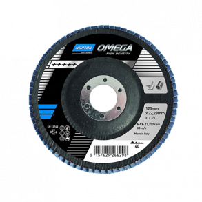 Norton Lamelrondel 125x22 K60 Omega R822 konveks UDG�ET