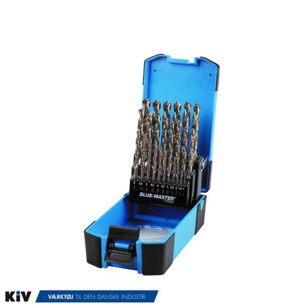 BTX Spiralborsst 1,0-13,0mmx0,50mm cyl. HSSCo5 DIN338 med dobbelt borspids 