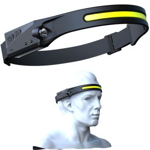 BATO Pandelampe letv�gt med gummistrop, 3W COB, opladelig, 60-350 Lumen Tilbud