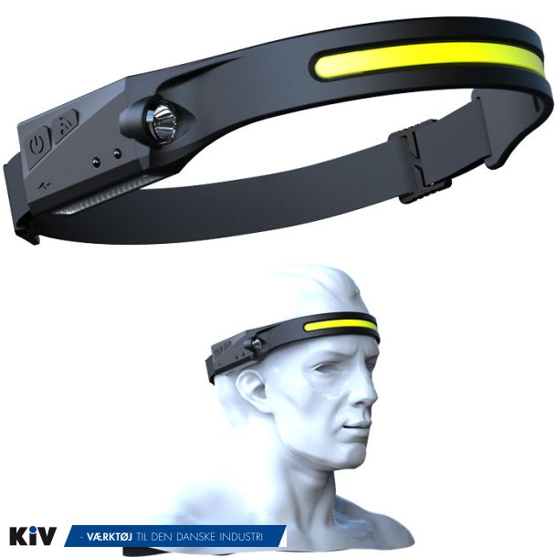 BATO Pandelampe letvgt med gummistrop, 3W COB, opladelig, 60-350 Lumen Tilbud