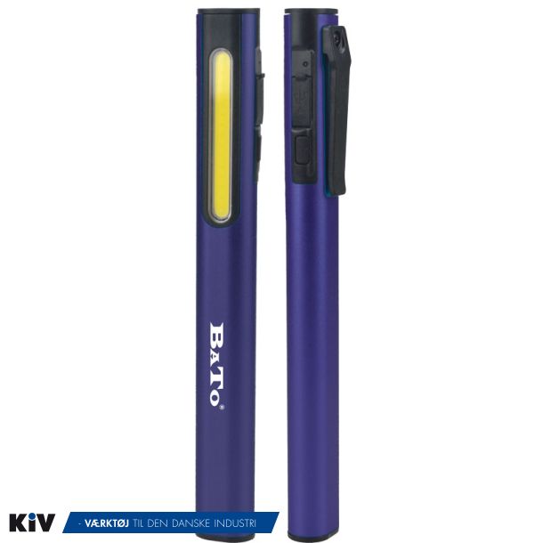 BATO Penlampe med clip 3W COB LED, 100-220 Lumen 