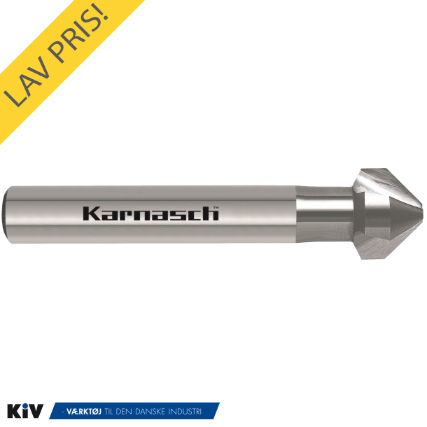 Karnasch Snker 40,0 mm 90gr. 3 Skrs. HSSXE Med Skaftflader 15mm Skaft