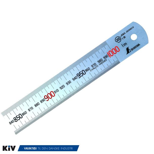 Shinwa stllineal 1000x35x1,5mm H101F 