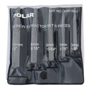 Polar Skrue- og gevindudtr�kkers�t 5 dele
