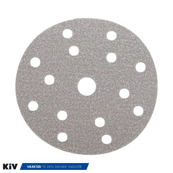 Norton sliberondel 150mm 14+1huls K280 A275 med Velcro