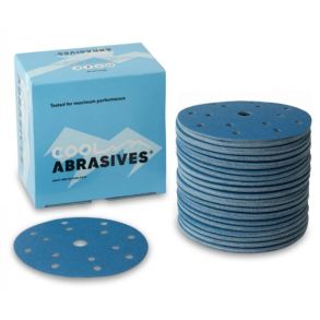 Sliberondel 150mm 14+1huls K80 Cool Blue med Velcro