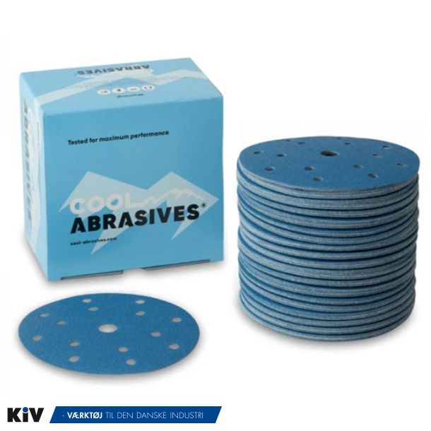 Sliberondel 150mm 14+1huls K80 Cool Blue med Velcro