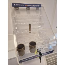 Stander Plexiglas for kernebor 44/22stk. Leveres uden kernebor