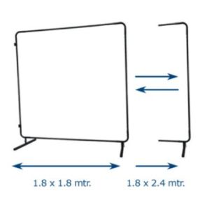 Stativ ComboFrame for svejsegardin skydbar 1,8x1,8-1,8x2,4 mtr.