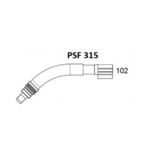 Esab svanehals 45gr. for PSF 315 ESAB slanger