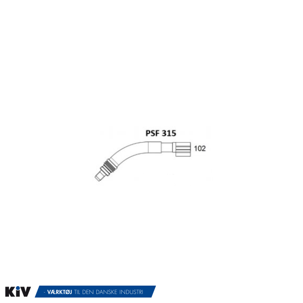 Esab svanehals 45gr. for PSF 315 ESAB slanger