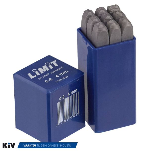 Limit Talstempelst 0-9 4mm hrdet stl 