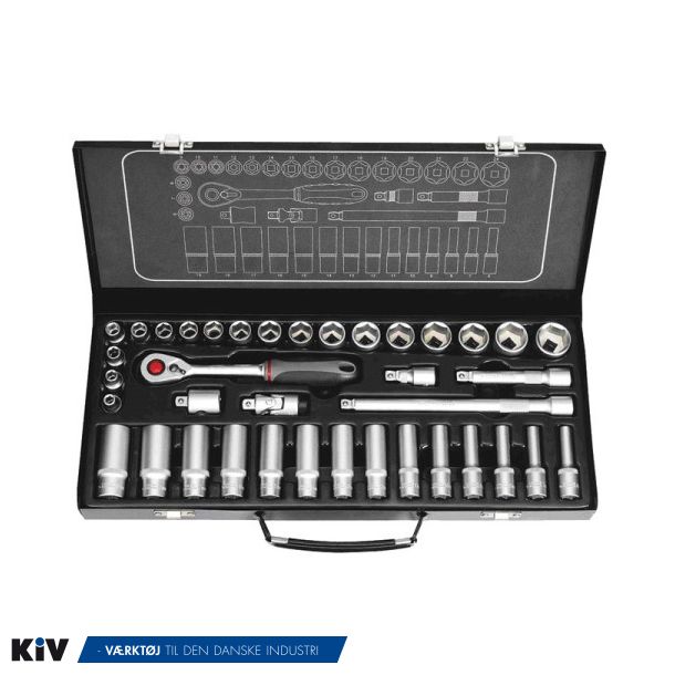 BATO Topnglest 3/8" 6-24mm kort. 6-19mm lange. 38 dele.