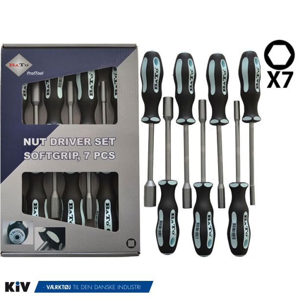 Bato Topskruetrkkerst 5-13mm 7 stk.