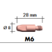 TBI Tråddyse 0,8mm M6x8x28mm CuCrZr (MB24-401 Med flere)