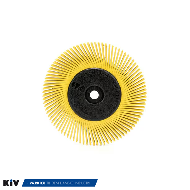 3M Scotch-Brite Bristle radialbrste BB-ZB, 152x12.7x25.4 mm, P80, Gul, Type A