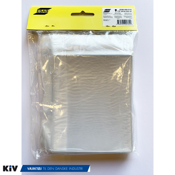 Esab Udvendig Beskyttelsesglas 114x93mm For WarriorTech &amp; Savage svejsehjelm (pk  10 stk)