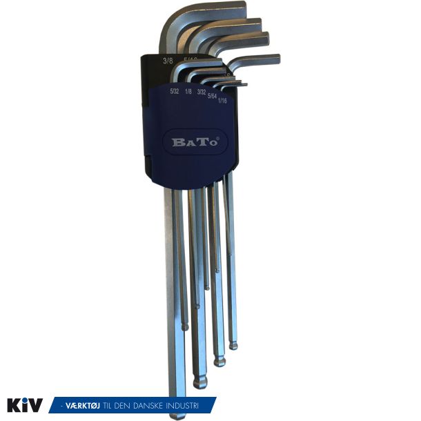 Bato Unbrakon�gles�t 1/16"-3/8" tommer Ekstra Lang Med kugle