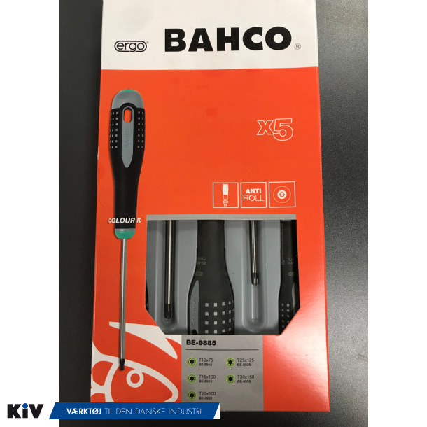 Bahco Ergo Skruetrkkerst TX 5 dele Restsalg 