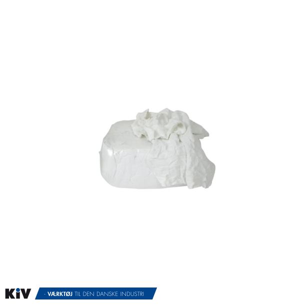 Hvide bomuldsklude 10 kg. i pose