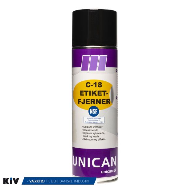 Unican Etiketfjerner C-18 500 ml. spray