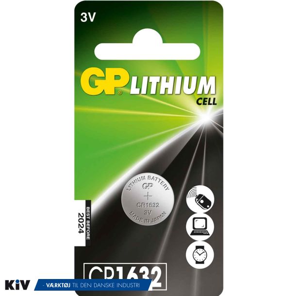 GP lithium knapcelle CR1632 3V